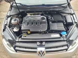 Volkswagen Golf 7, model Lounge, an 2016, 1598 cmc diesel, 110CP, Argintiu - imagine 8