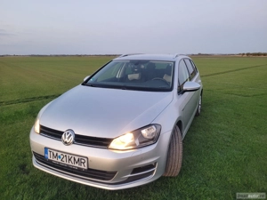 Volkswagen Golf 7, model Lounge, an 2016, 1598 cmc diesel, 110CP, Argintiu - imagine 4