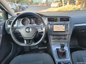 Volkswagen Golf 7, model Lounge, an 2016, 1598 cmc diesel, 110CP, Argintiu - imagine 6