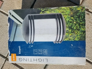 Vand aplica din aluminiu negru mat bec E27, 26 cm inaltime