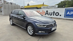 VW Passat B8 Variant, 2.0 TDI 150 CP, echipare Highline, DSG albastru - imagine 3