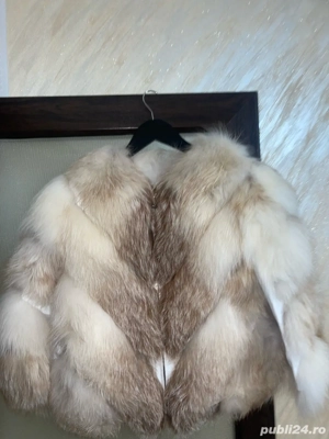 Blană de Lux din Păr Natural de Vulpe