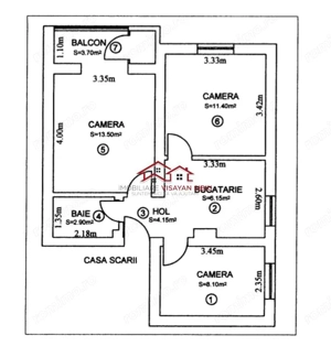 apartament 3 camere,oras Cisnadie,jud.Sibiu,comision 0 - imagine 10