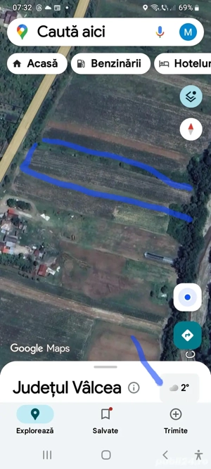 teren intravilan-extra. ,cu deschidere 26 m la șoseaua principală,  Craiova-Rm. Valcea  - imagine 4