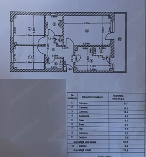 Apartament ultracentral spatios decomandat pozitionare bilaterala - imagine 11