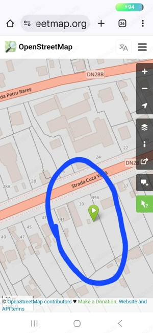 Vanzare teren oras Targu Frumos, central