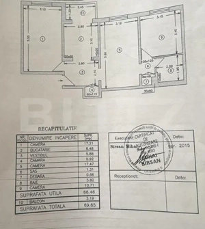 Apartament 3 camere, 69 mp - Buzoieni - Piata Rahova - imagine 9