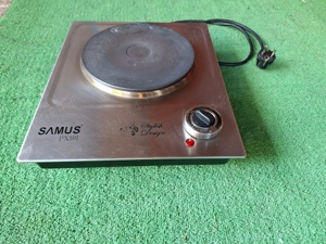 Plita electrica Inox antiamprenta Samus 1500W Termostat reglabil