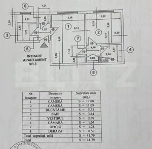 Apartament 2 camere | Parter | 41,79 mp utili | DOMENII - imagine 9