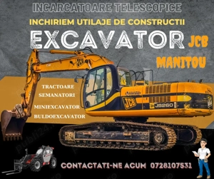 Inchiriez UTILAJE DE CONSTRUCTII cu sau fara operator