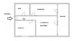 Apartament la parter inalt -3 camere balcon parcare Turnisor - imagine 5
