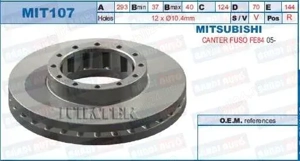 Disc frana spate Mitsubishi Canter