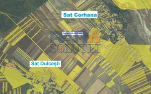 Teren 20.000 mp - perfect plan, compact, deschidere = 40 metri - imagine 2