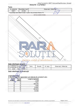 Teren 20.000 mp - perfect plan, compact, deschidere = 40 metri - imagine 3