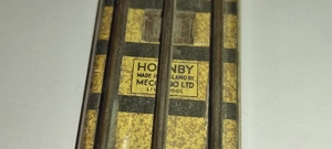 13 bucati linii drepte pt. trenulet electric vintage HORNBY DUBLO - ENGLAND cele din tabla   ho - 16