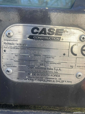 Vand excavator hidraulic CASE CX26C - imagine 4
