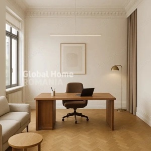 Spatiu birouri - 3 camere | Zona Cismigiu | Et. 2 – Cladire Interbelica | 107 MP