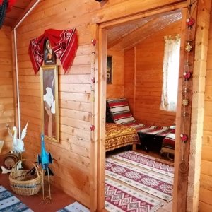OFERTA Specială Căsuță din lemn "Diana". Dimensiuni: 4x4 m + terasă de 2 m.