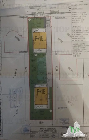 Teren intravilan 880 mp cu proiect aprobat 2 case P+1, Berceni, Ilfov - imagine 4