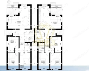 Duplex cu 4 camere despartit prin camera tehnica I Giarmata - imagine 3