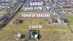 Teren arabil intravilan pentru PUZ 11.600mp | Giroc