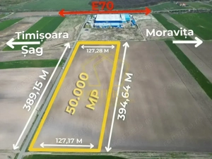 Teren extravilan pentru constructii industriale 5ha | Sag | Frigoglass