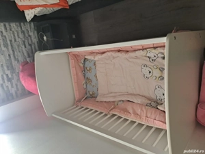 pătuț copii nou cu saltea pilotă si pernă 