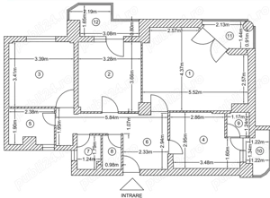 3 camere Tudor Vladiimirescu etaj 3din8 ,3 balcoane,87mp 105000euro