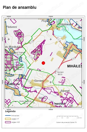 Teren extravilan de vânzare în Mihăilești, Giurgiu 