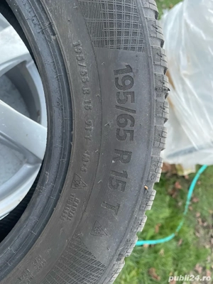 set 4 jante 5x112 r15 +cauciucuri iarna  - imagine 2