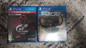 PS4 jocuri Granturismo sport si Farcry Primal 100 lei ambele