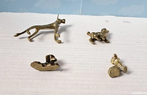 Lot miniaturi câini din bronz - imagine 3