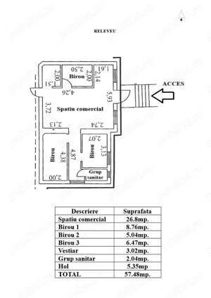 Spatiu de inchiriat in Galati, Zona Centrala, langa Consiliul Judetean 