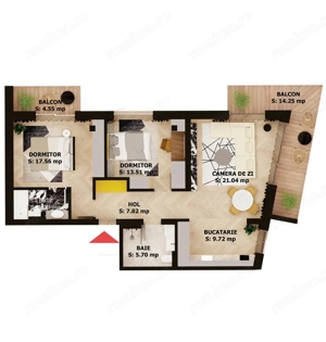 Apartament nou, 3 camere, 245 000 Euro. Comision 0.