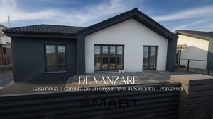 Casă nouă 4 camere pe un singur nivel în Sânpetru – Primăverii