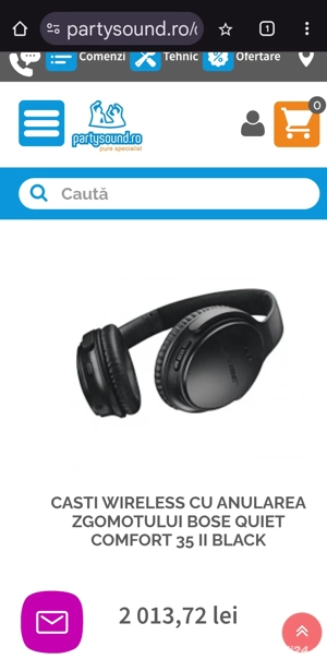 Casti wireless cu anularea zgomotului Bose Quiet Comfort 35 II Black - imagine 2