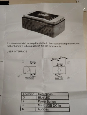 Boxa portabila Touch Speaker ,cu tehnologie NFA (Near Field Audio). - imagine 4