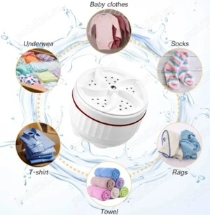 Mini mașină de spălat cu USB pentru chiuvetă sau găleată - imagine 4