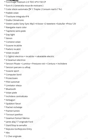 Ford Kuga impecabil  - imagine 10