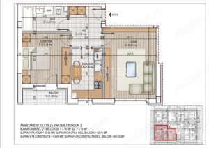 2 Camere Zona Linistita -Acces rapid STB