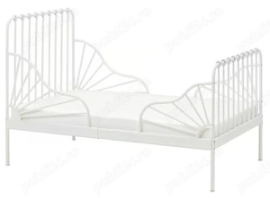 Pat copii extensibil Ikea Minnen cu somiera si saltea