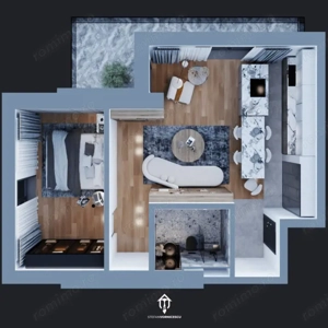 DIRECT DE LA DEZVOLTATOR | Apartament cu 2 camere | 0% Comision - imagine 16