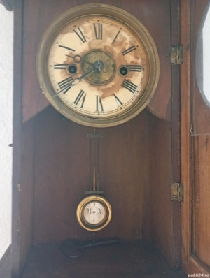 Pendulă extrem de veche 1880-1890 - imagine 4