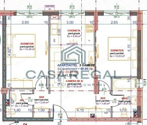 Apartament 3 camere -parter- bloc nou exclusivist zona centrala Oradea - imagine 4