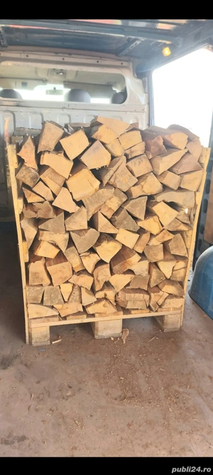 Vînd Lemne de foc USCATE Stejar Fag Paletat  - imagine 5