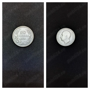 Moneda argint 20 Leva, BULGARIA, 1930