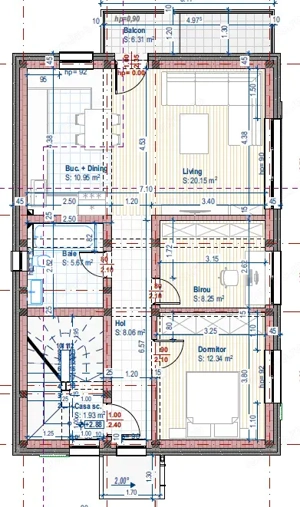 Apartamen 2 camere, 63mp, etaj 1, gradina proprie 73mp, zona Avram Iancu - imagine 6