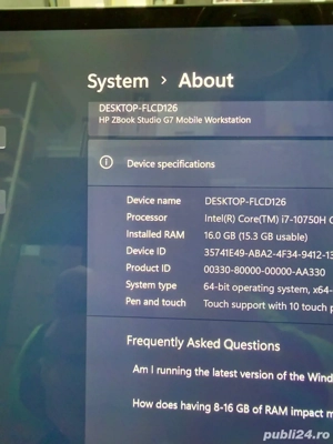 HP ZBook Studio G7 Mobile Workstation - imagine 5