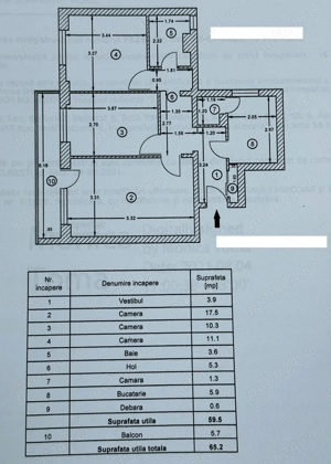 Apartament 3 camere 65mp Bld Timisoara nr 69 etaj 6 din 10, bloc reabilitat complet in 2025 - imagine 7