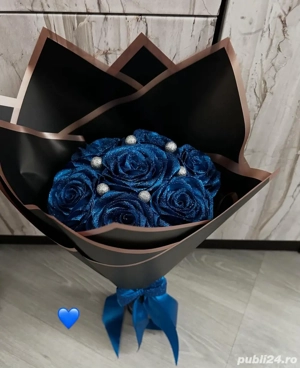 Buchet de trandafirii de satin 